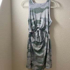 Aerie tie front midriff dress